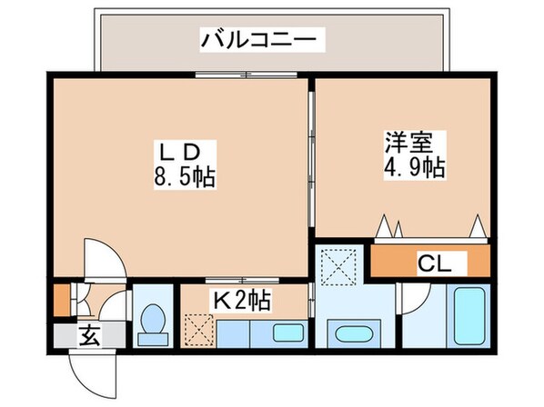 ミュプレ円山公園の物件間取画像